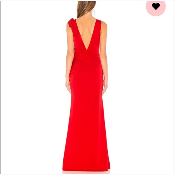 Lovers + Friends Patrick Gown in Red - Picture 3 of 4